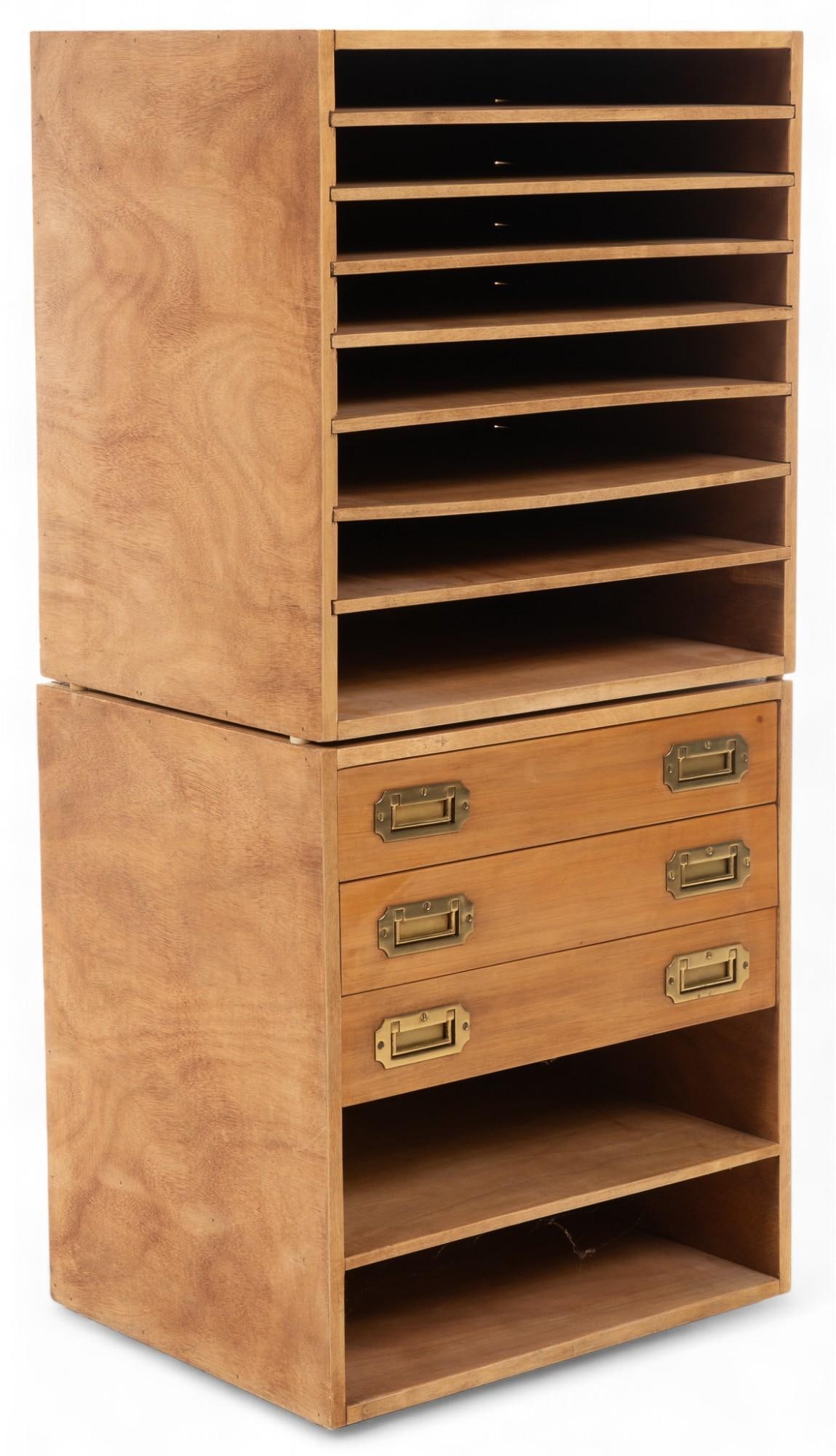 Stacking Wooden Filing Cabinet (1 of 11)