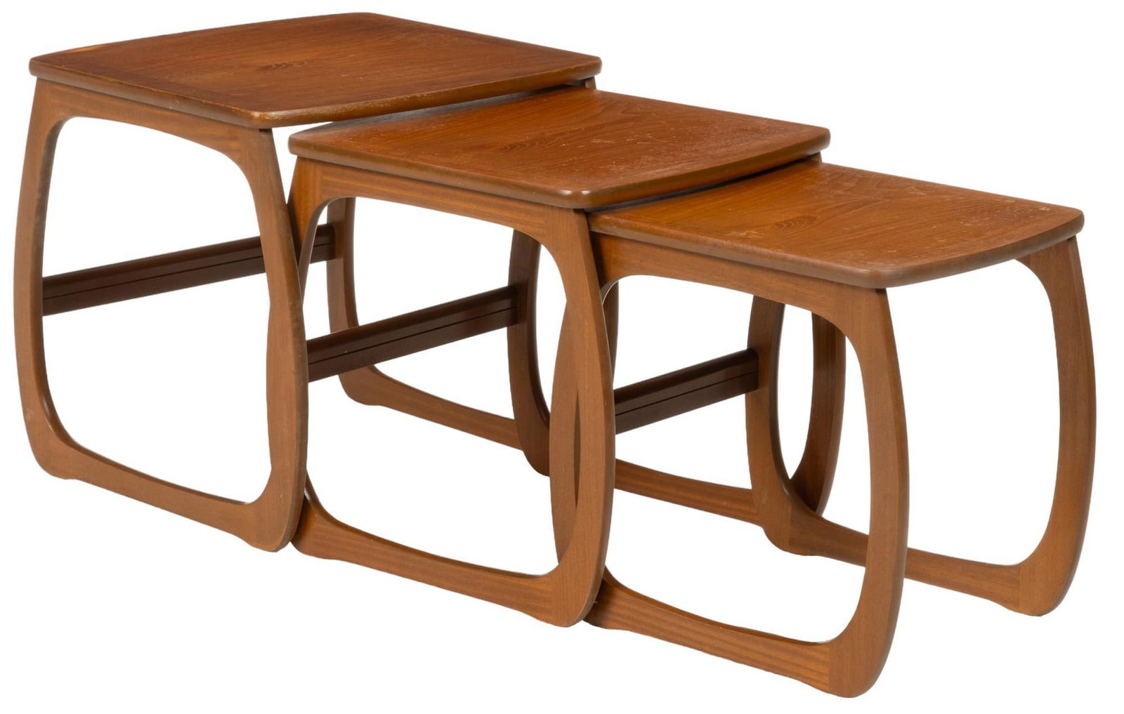(3) Mid-Century Nesting Tables (1 of 8)