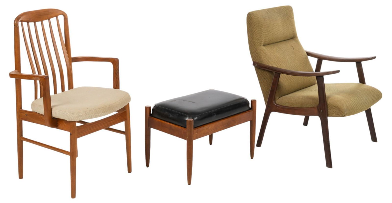 Set of (3) Danish Mid-Century Chairs (1 of 6)