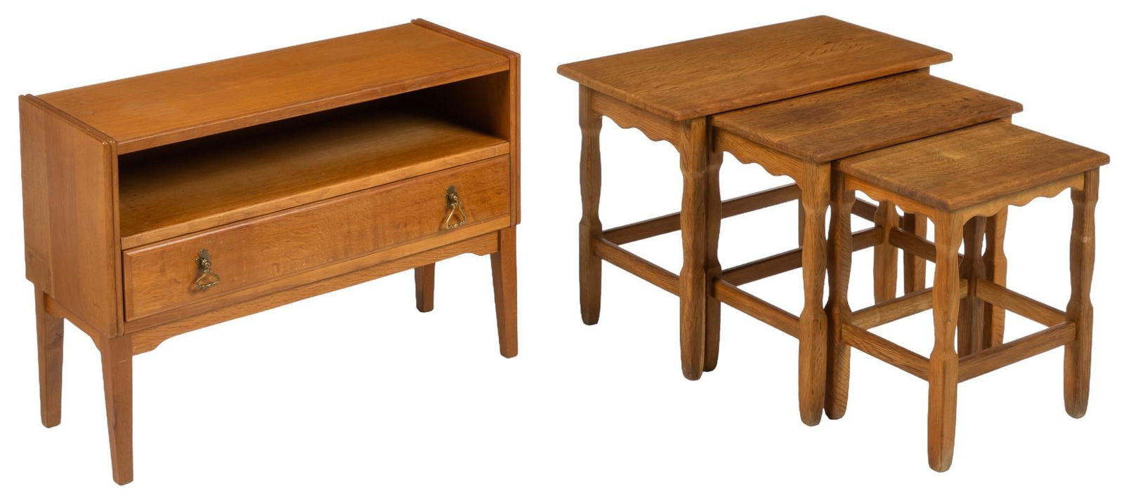 Danish Mid-Century Nightstand and Nesting Tables (1 of 8)