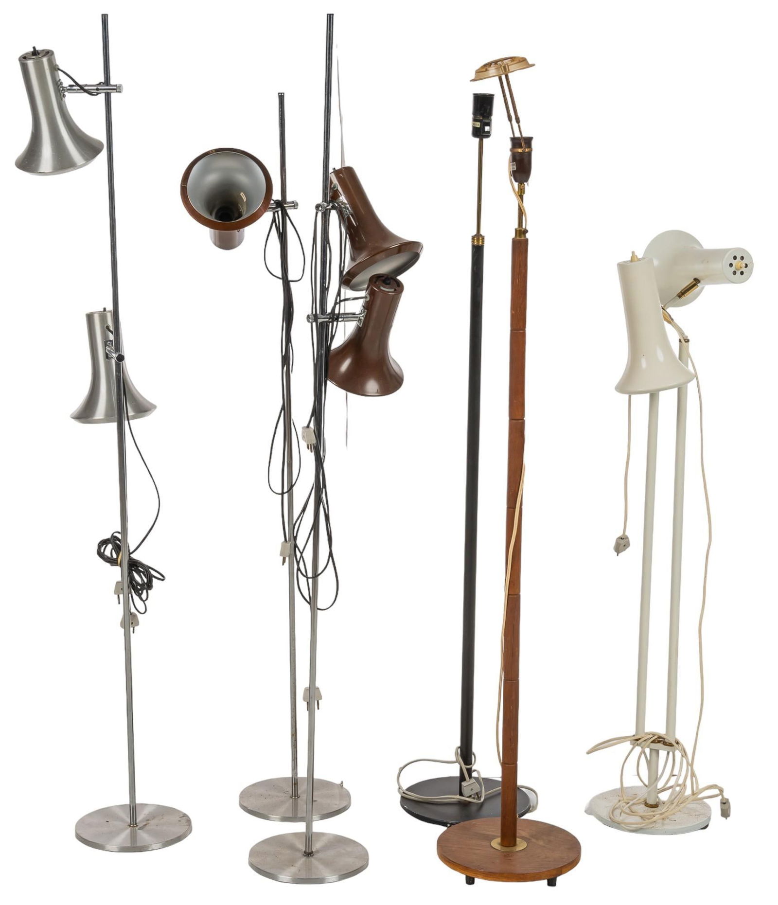 Set of (6) Danish Mid-Century Floor Lamps (1 of 8)