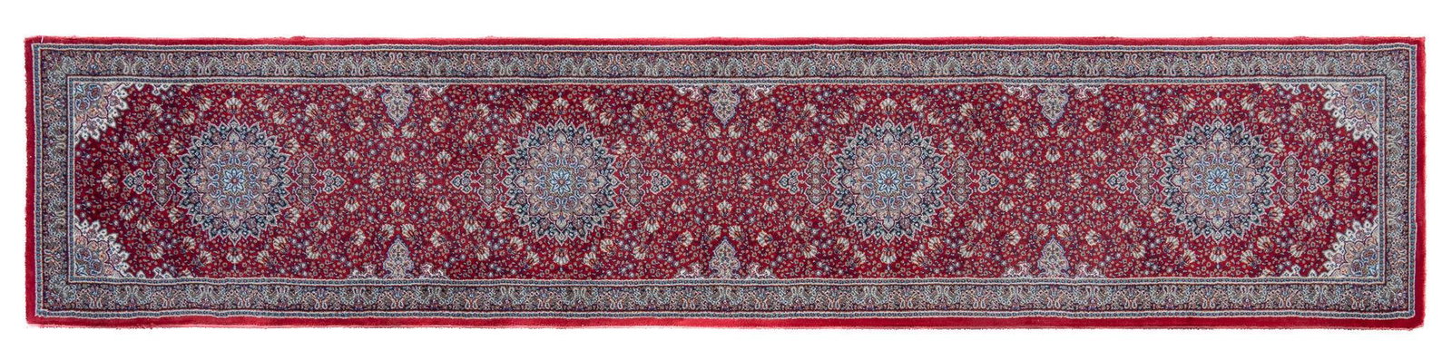 Rug Runner , 12 ft. 10 in. x 2 ft 8 in.: Rug runner 12 ft. 10 in. x 2 ft 8 in. Shipping available for this lot through our partner 4CL; please request a shipping quote at shipping@vogtauction.com or 210-971-5750. You may also opt for a s
