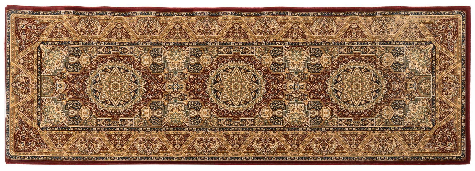 Estate Rug, 7 ft. 10 in. x 2 ft. 8 in.: Estate rug 7 ft. 10 in. x 2 ft. 8 in. Shipping available for this lot through our partner 4CL; please request a shipping quote at shipping@vogtauction.com or 210-971-5750. You may also opt for a s