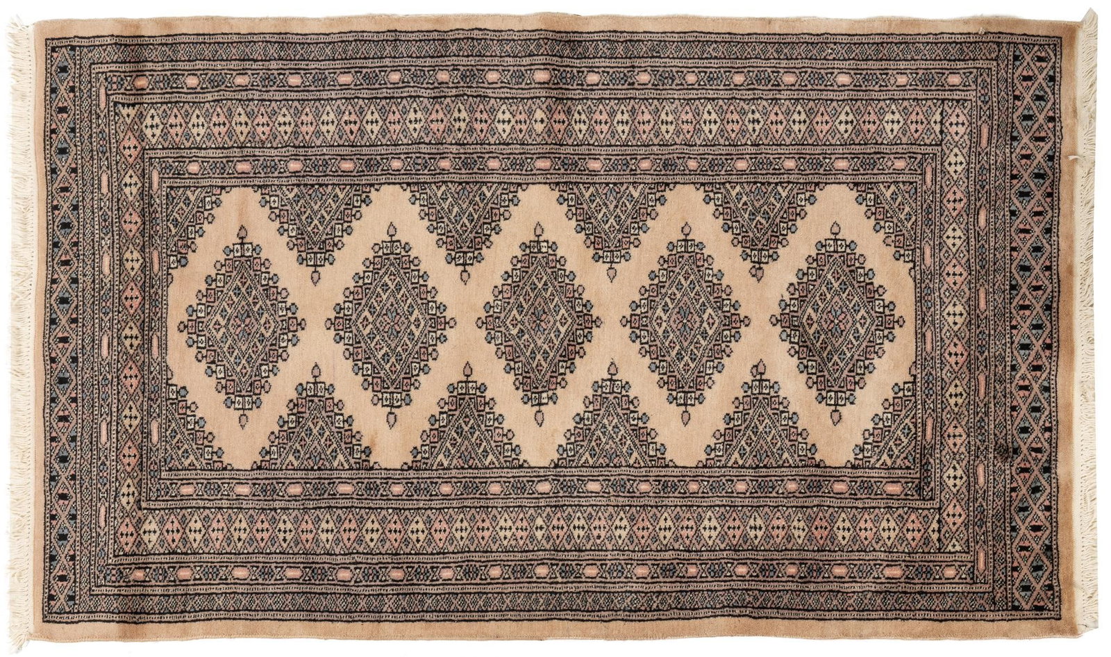 Handwoven Estate Rug, 5 ft. 4 in. x 3 ft. 11 in.: Handwoven estate rug 5 ft. 4 in. x 3 ft. 11 in. Shipping available for this lot through our partner 4CL; please request a shipping quote at shipping@vogtauction.com or 210-971-5750. You may also o