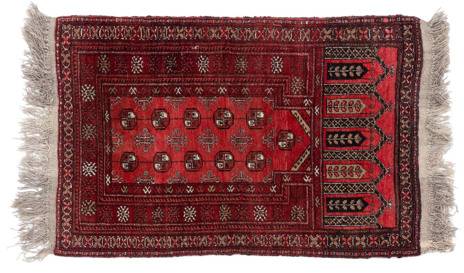 Handwoven Estate Rug, 4 ft. 6 in. x 2 ft. 6 in.: Handwoven Estate Rug 4 ft. 6 in. x 2 ft. 6 in. Shipping available for this lot through our partner 4CL; please request a shipping quote at shipping@vogtauction.com or 210-971-5750. You may also op