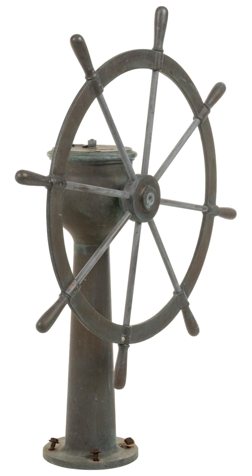 American Brass Ship's Wheel (1 of 6)