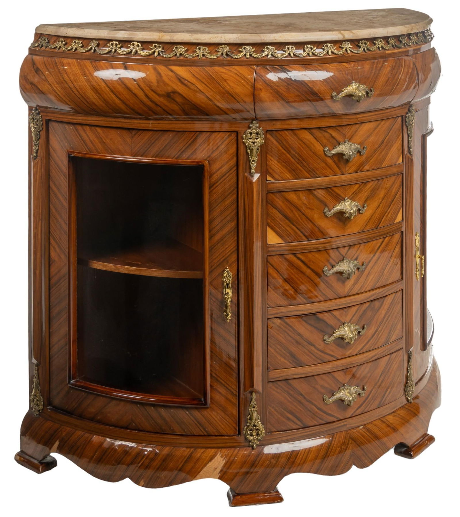 French Empire Demilune Chest (1 of 11)