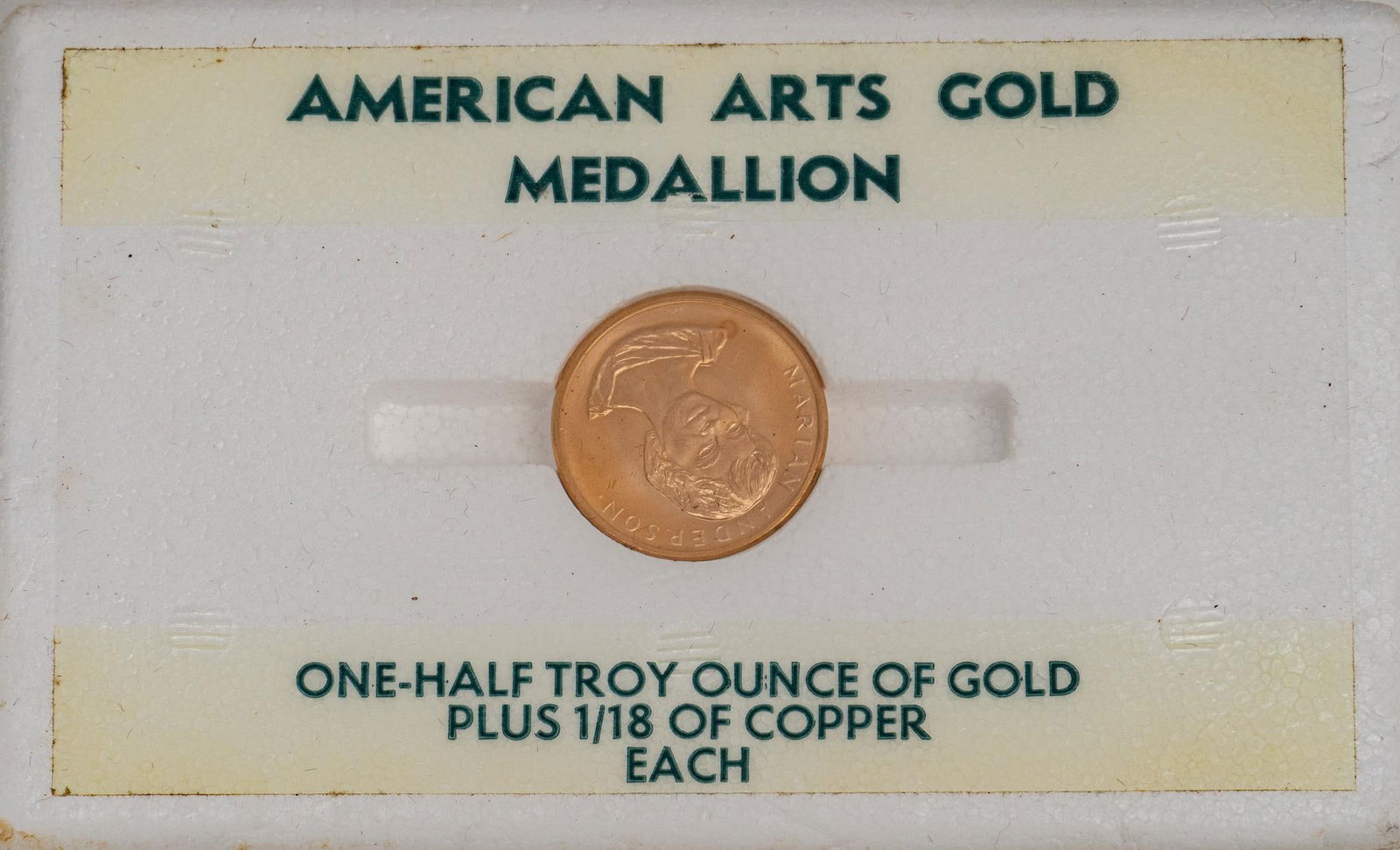 American Arts Marian Anderson Gold Medallion (1 of 2)