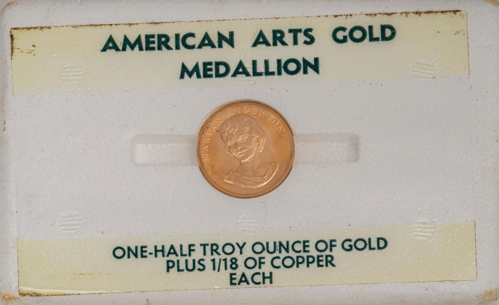 American Arts Marian Anderson Gold Medallion (1 of 2)
