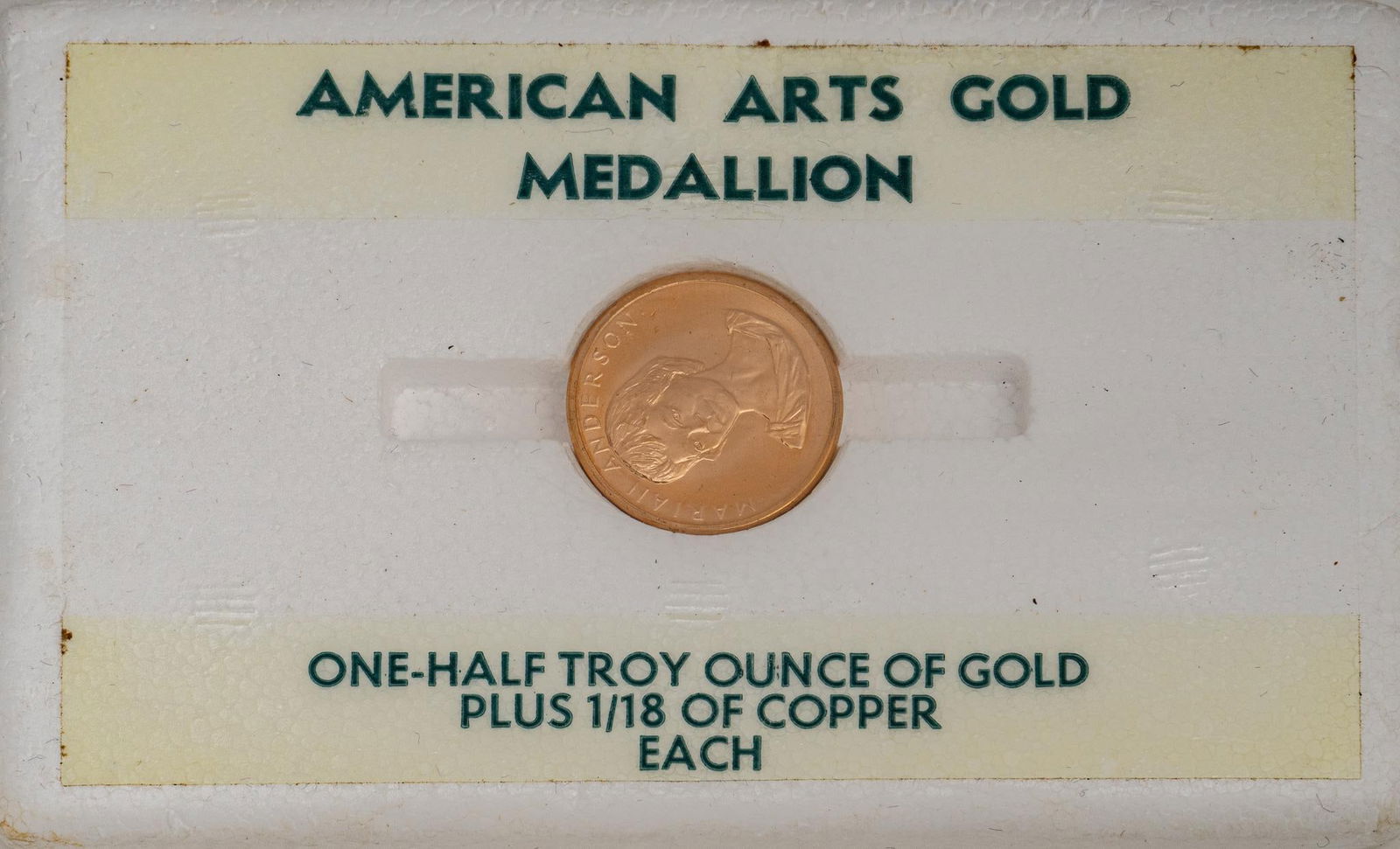 American Arts Marian Anderson Gold Medallion (1 of 2)