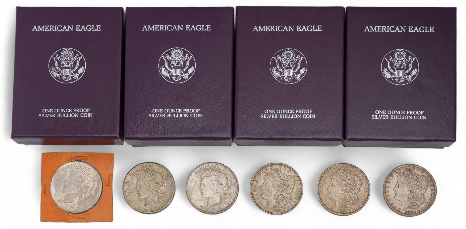 Set of (10) American Silver Dollars (1 of 6)