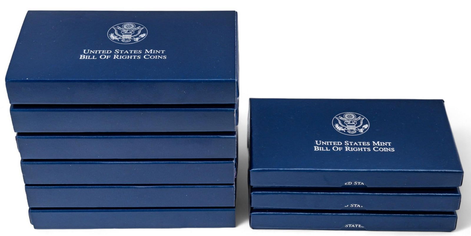 Set of (9) United States Mint Bill of Rights Silver Coin Proof Sets (1 of 10)