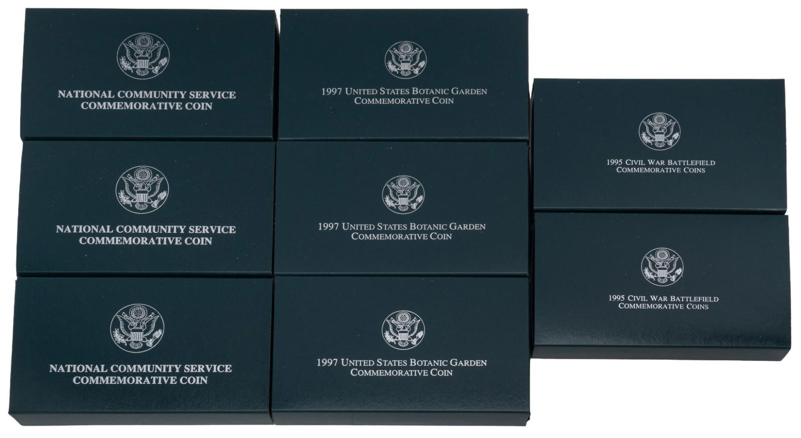 Set of (8) Commemorative Silver Coin Proof Sets (1 of 10)