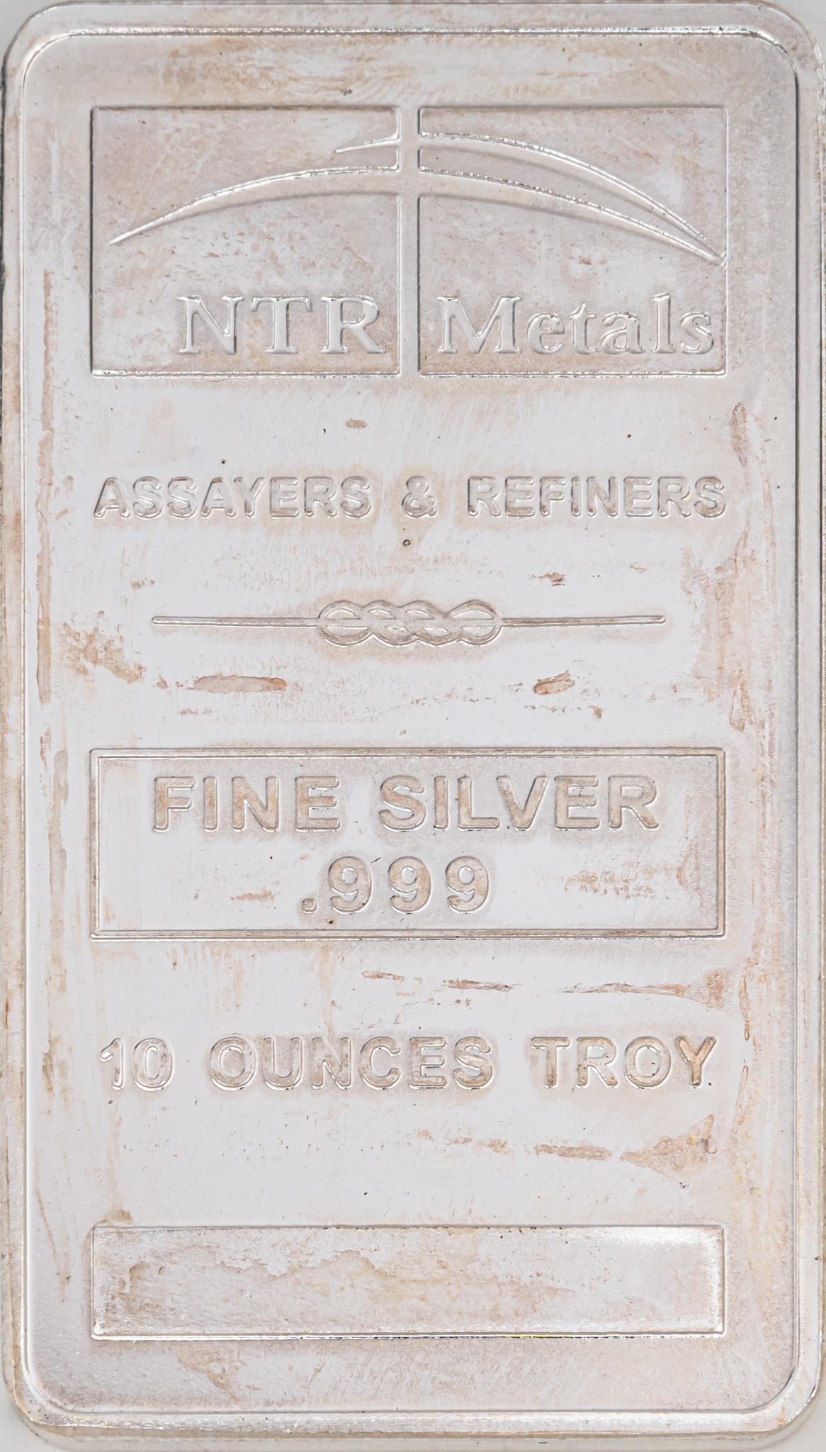 (1) NTR 10 ozt Fine Silver Bar (1 of 2)