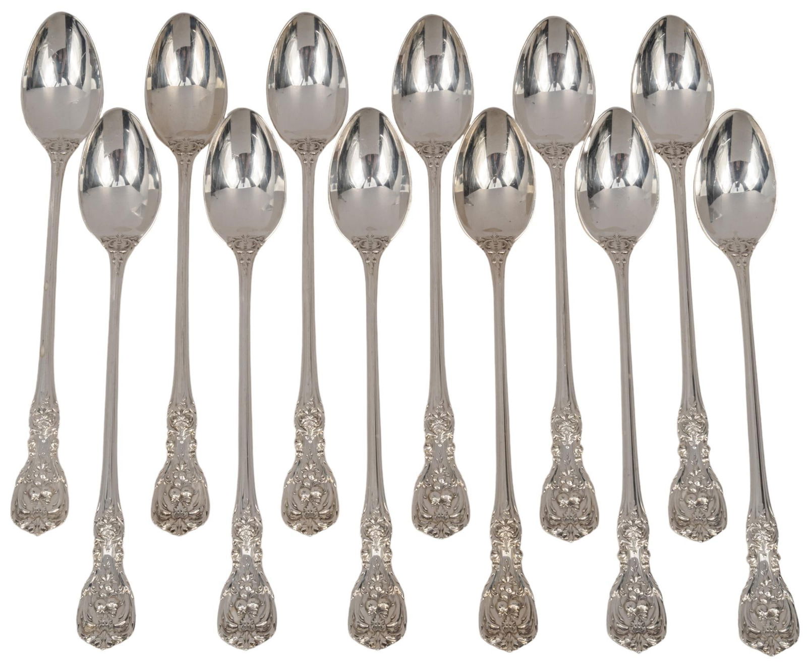 Set of (12) "Francis I" By Reed & Barton Ice Tea Spoons (1 of 5)