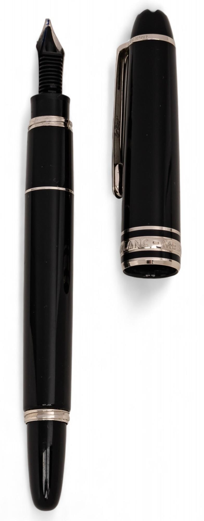Montblanc (DEU) Mozart Miniature Fountain Pen: Montblanc (Germany) "Mozart" miniature fountain pen from the "Meisterstuck" series Provenance: Property from the collection of a San Antonio, Texas lady Shipping available for this lot