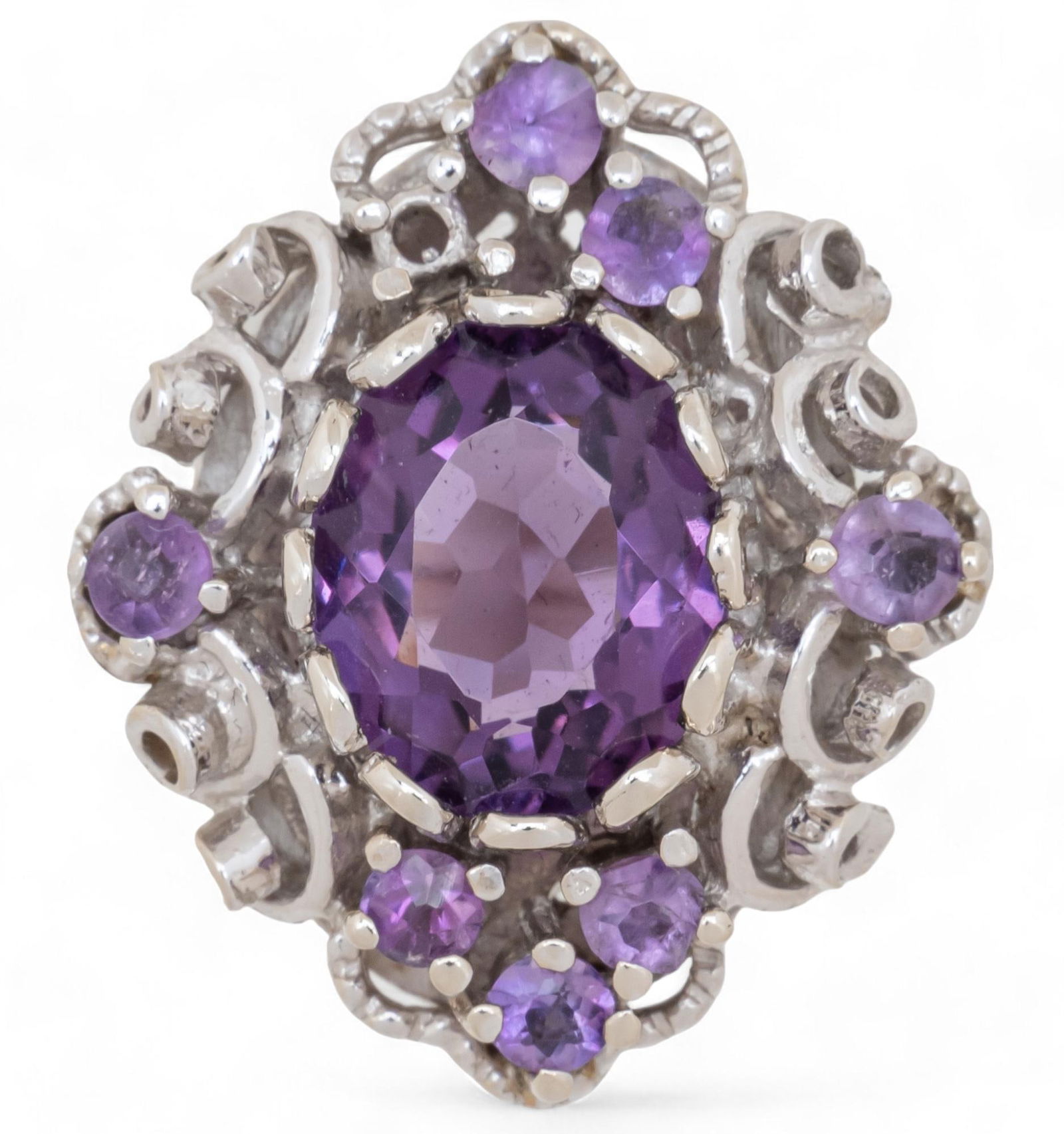 14K White Gold Amethyst Ring (1 of 4)