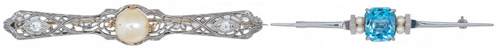 Set of (2) Vintage Brooch Pins (1 of 9)