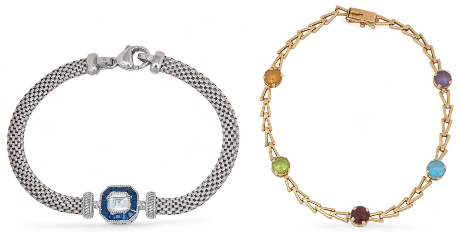 Set of (2) Gemstone Bracelets (1 of 7)