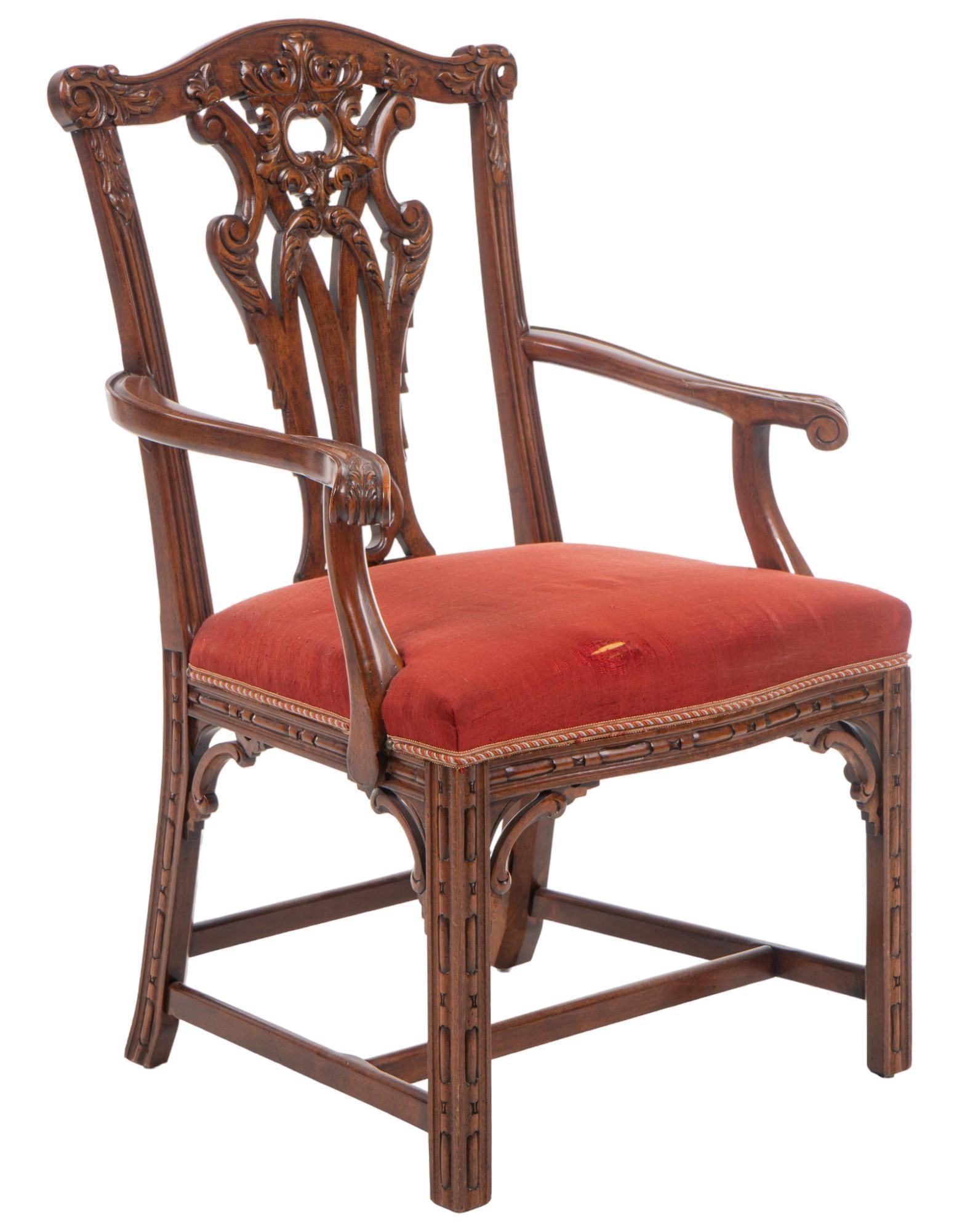 Cal-Mode Furniture MFG. Co., Inc. (USA) Chippendale Style Chair (1 of 9)