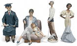 (4) Lladró (ESP) Porcelain Figurines