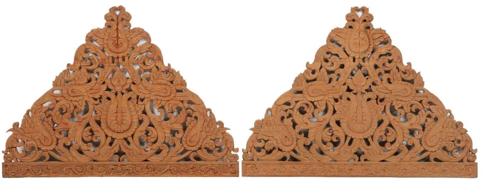 Pair of Southeast Asian Style Wooden Wall Decorations (1 of 7)