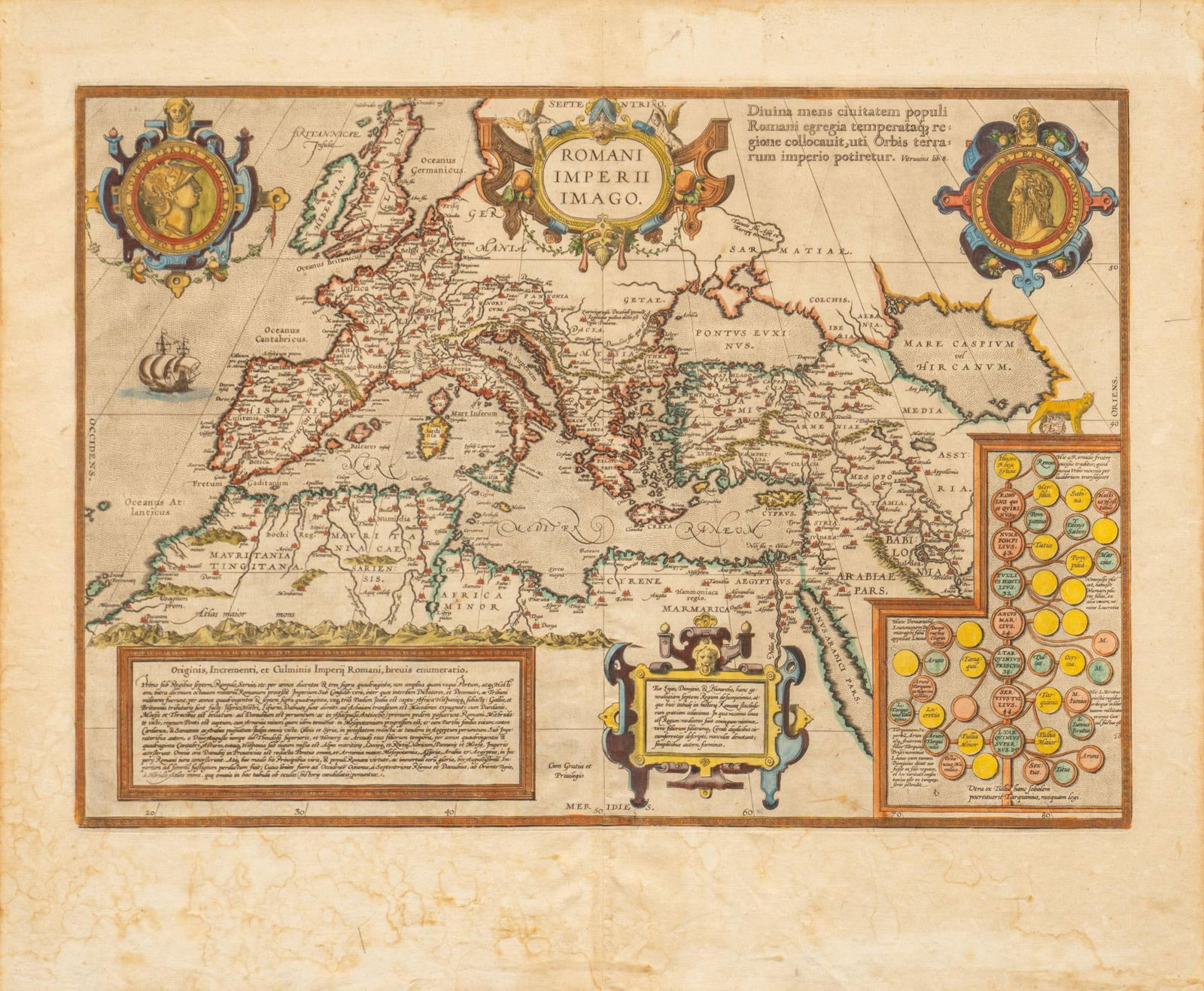 Map of Roman Empire "Romani Imperii Imago" (1 of 6)