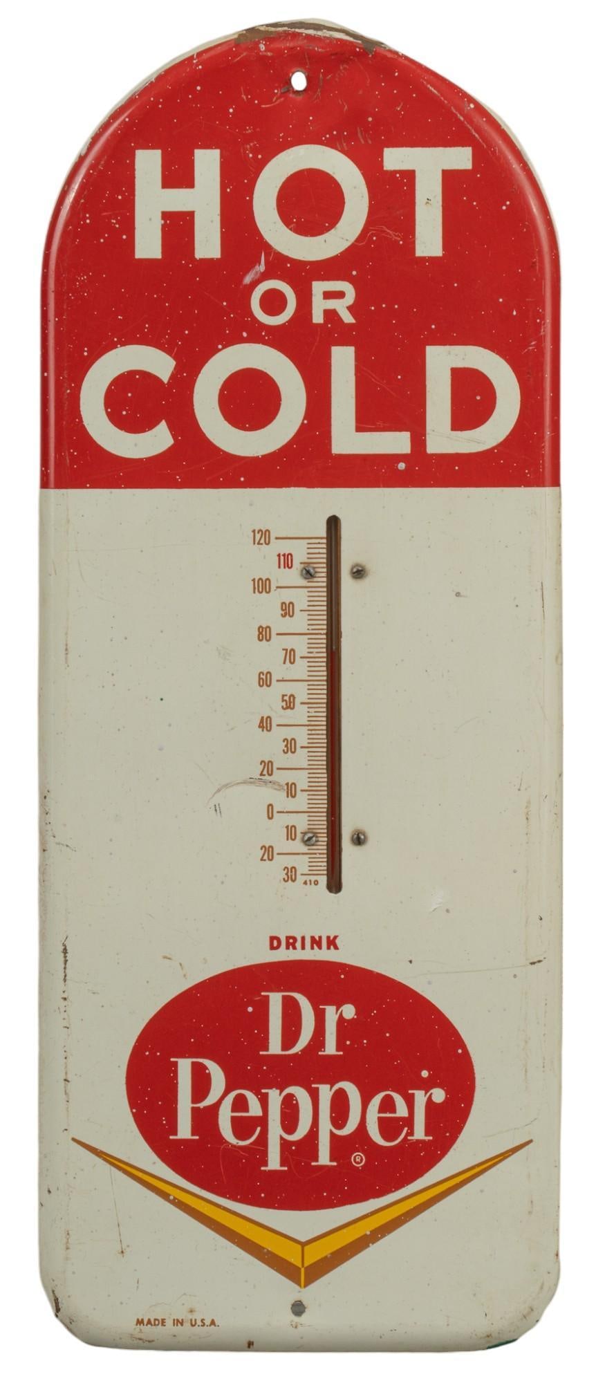 1960s Dr. Pepper Thermometer Sign (1 of 5)