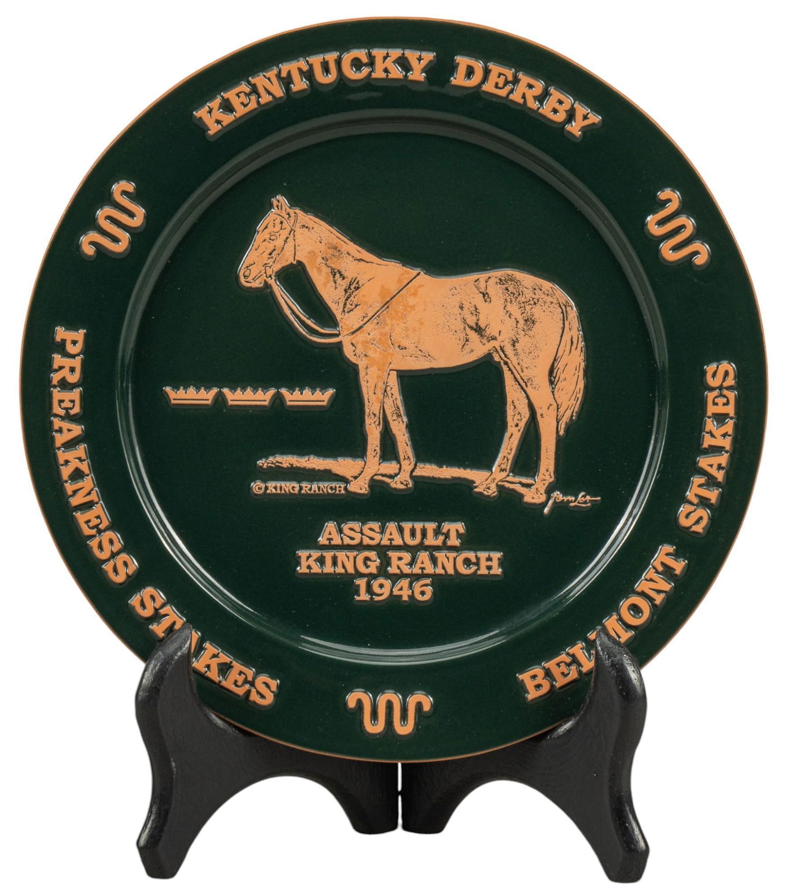 Assault King Ranch 1946 Triple Crown Limited Edition Plate Plaque (1 of 5)