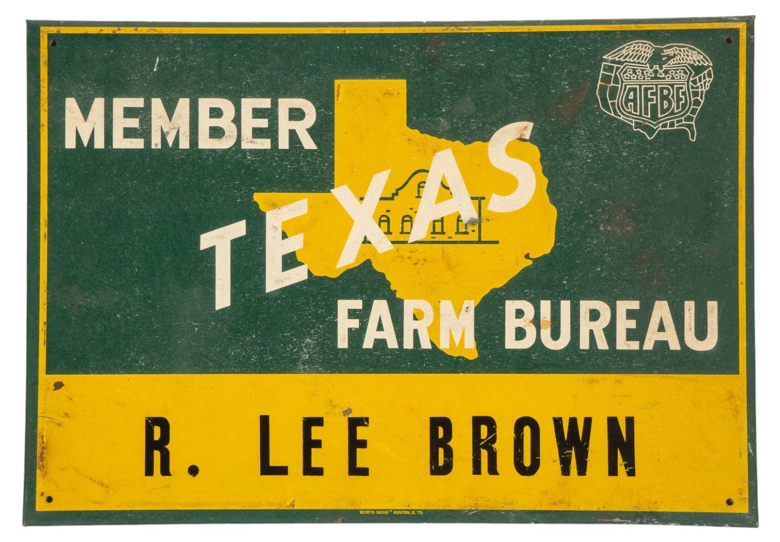 Vintage Texas Farm Bureau Member Sign (1 of 8)