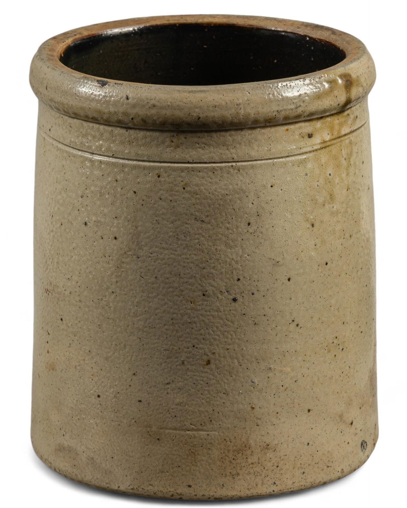 Attributed to Wilson Pottery, "Third Site" Stoneware Crock, C. 1869 - 1903 (1 of 5)