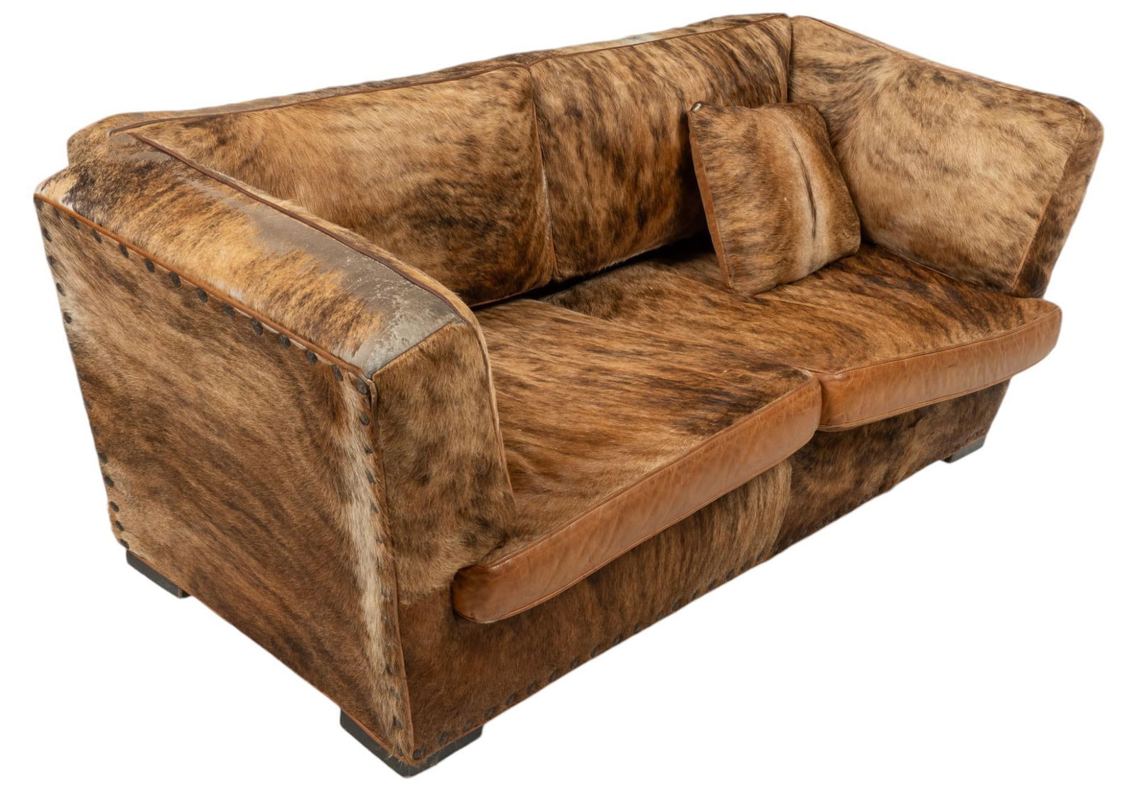 Cowhide Convertible Sofa/Daybed (1 of 9)