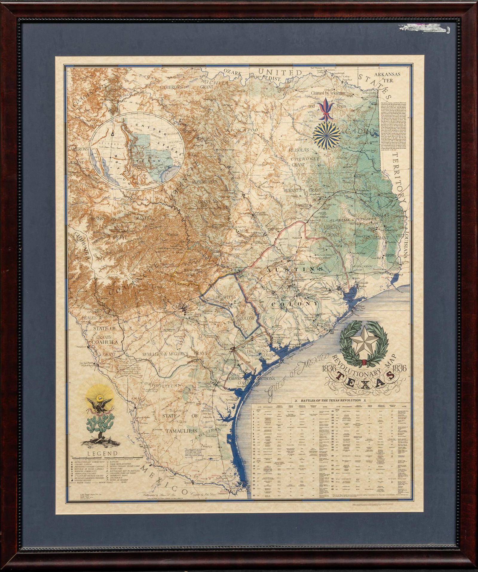 Texas Revolutionary Map (1 of 8)