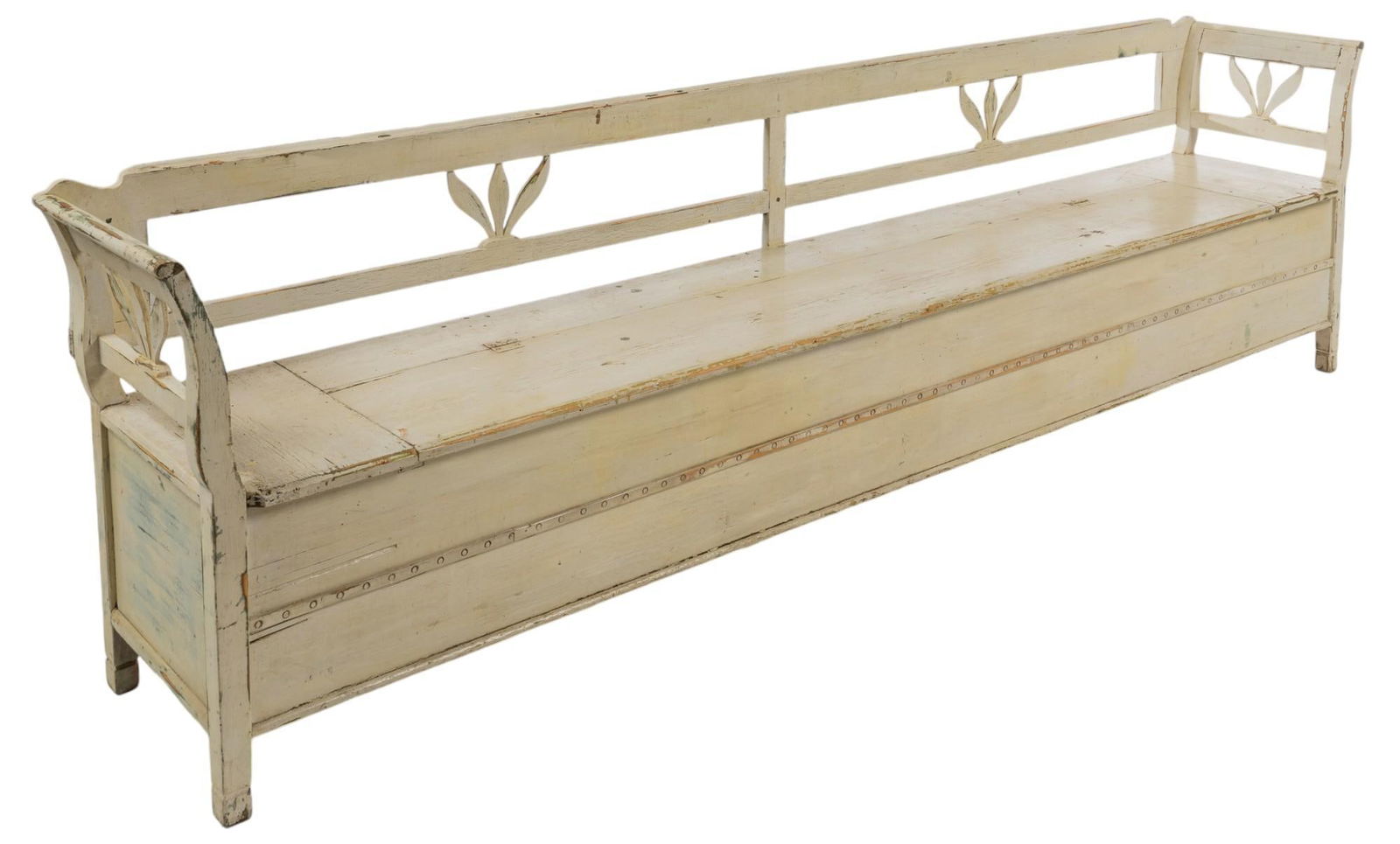 Long Rustic Storage Bench (1 of 7)