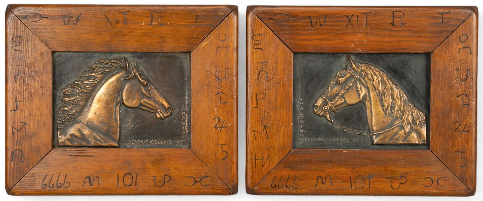 Pair of Ranch Style Copper Plates (1 of 7)