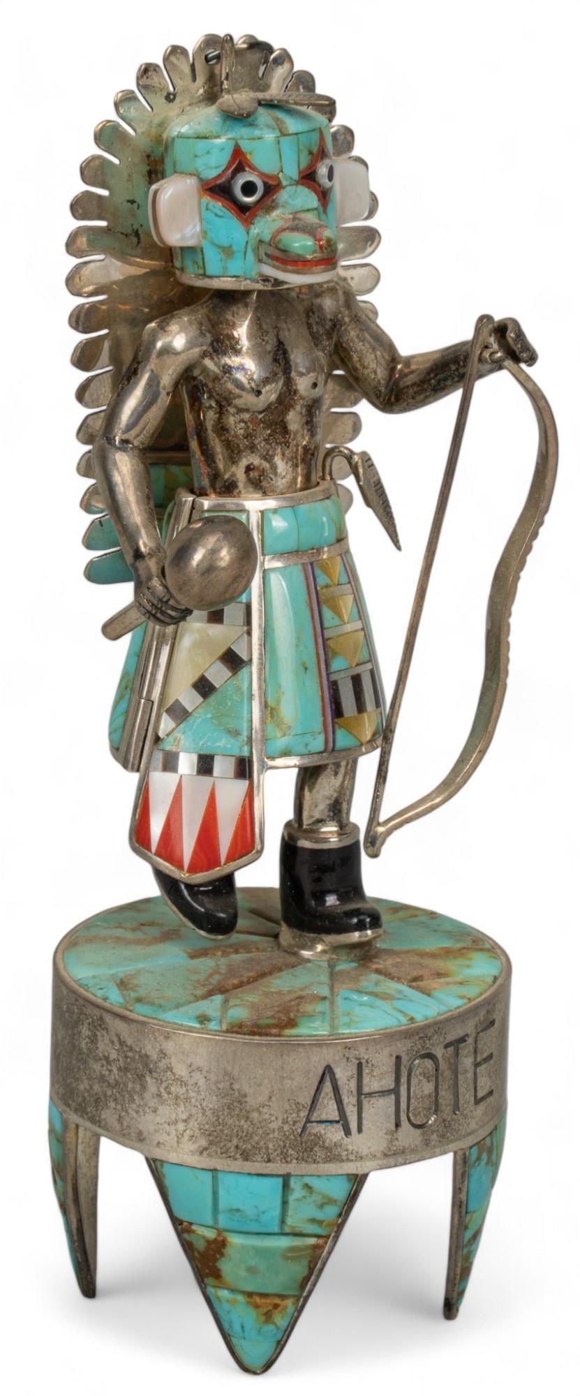 David Freeland Jr., "Ahote" Sterling Kachina (1 of 10)