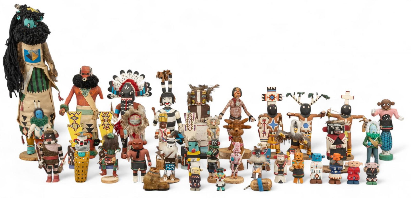 Collection of (38) Native American Kachina Dolls (1 of 15)