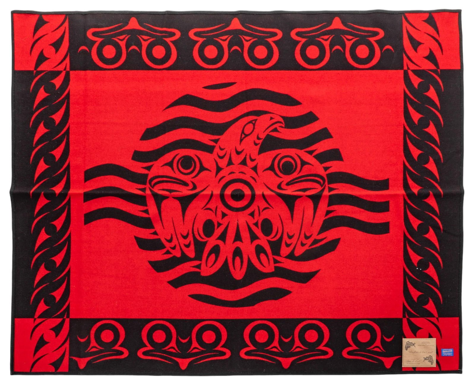 Susan Point / Pendleton, "Rhythm of the Land" Wool Blanket (1 of 5)