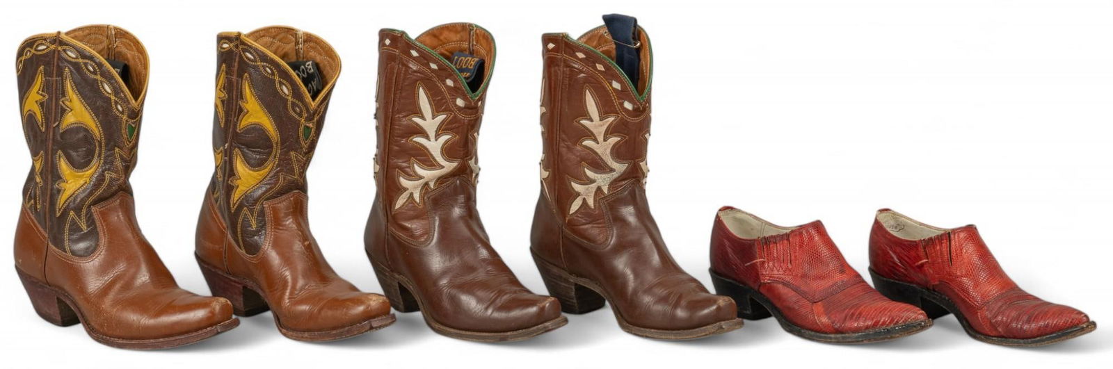 Set of (3) Pairs of Cowboy Boots (1 of 14)