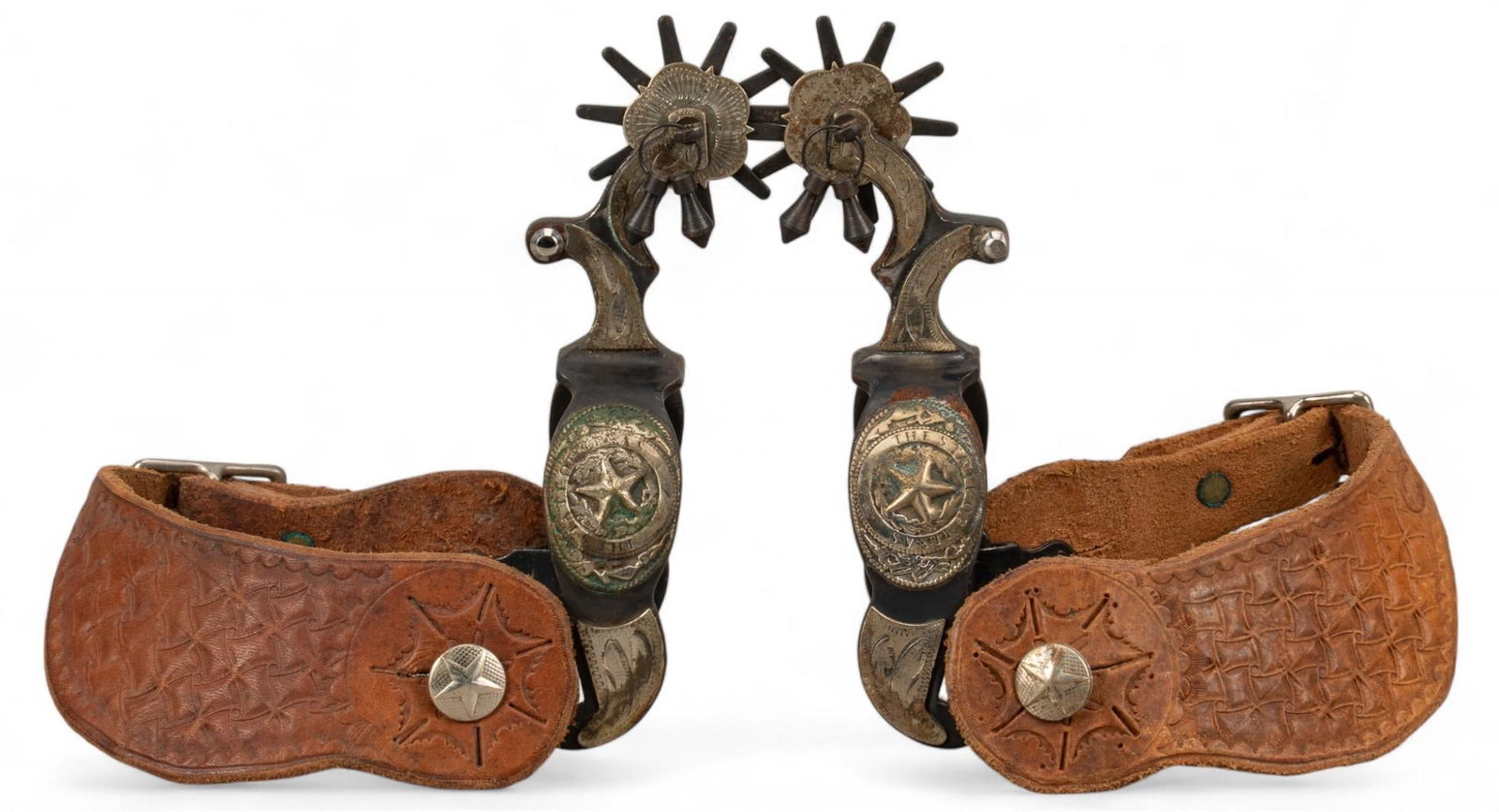 Pair of State of Texas Cowboy Spurs (1 of 8)