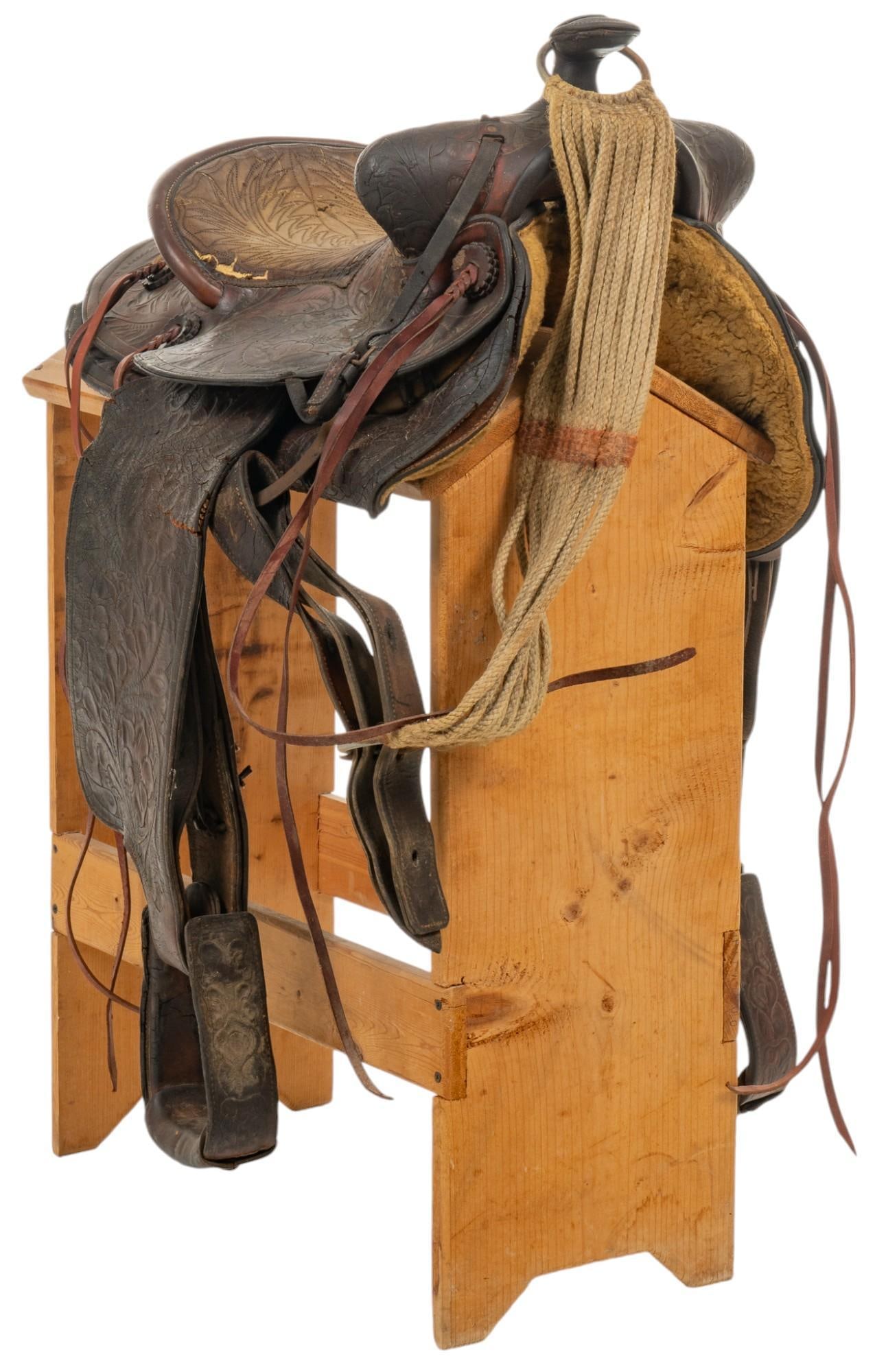 Vintage Leather Horse Saddle (1 of 10)