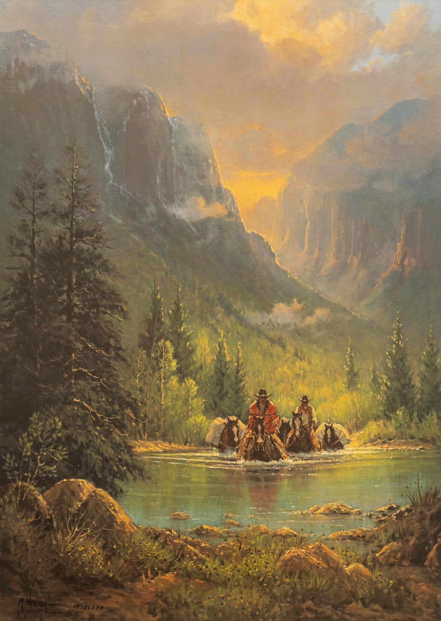 G. Harvey, "The American West", AP Litho with Remarque (1 of 9)