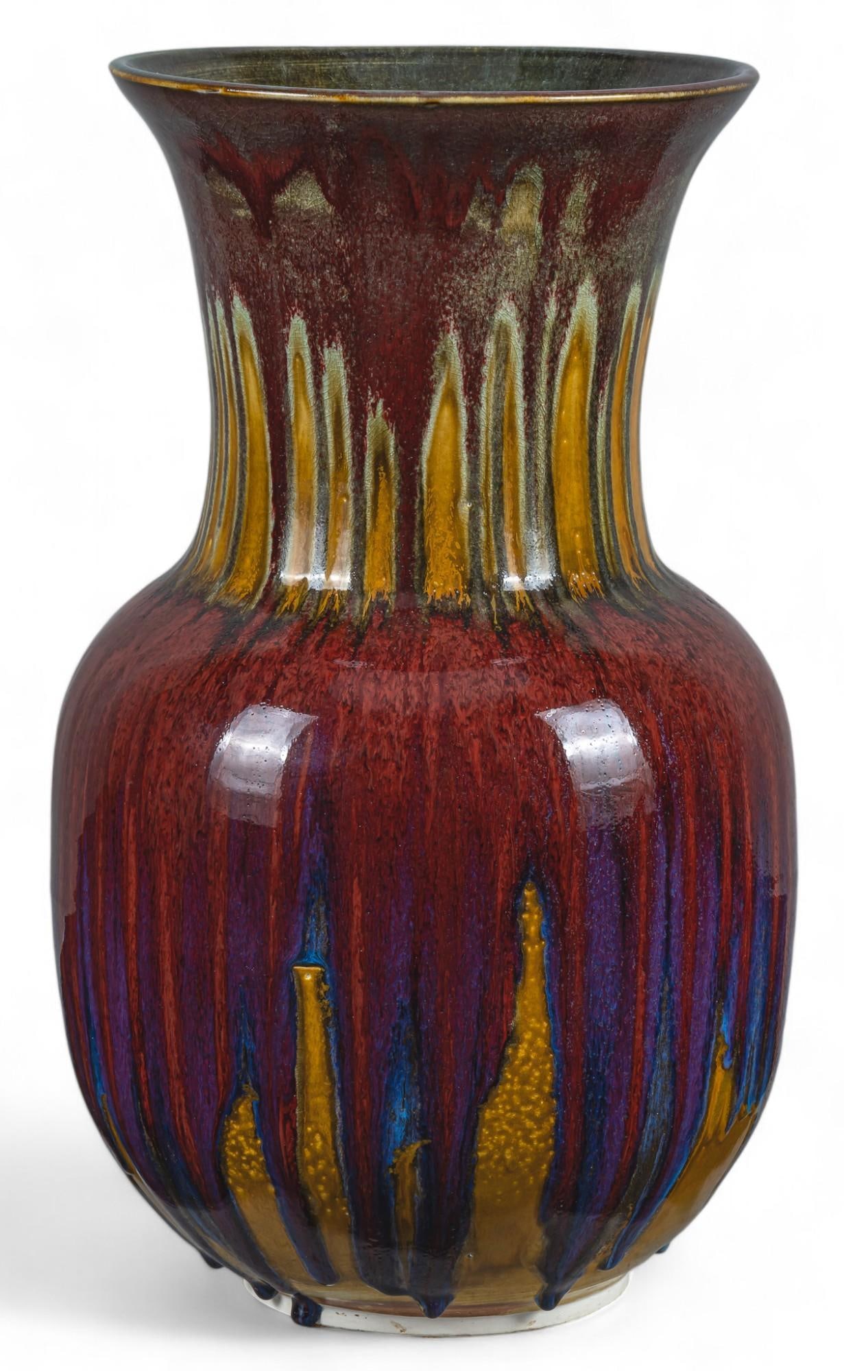 OxBlood Drip Glaze Vase (1 of 6)