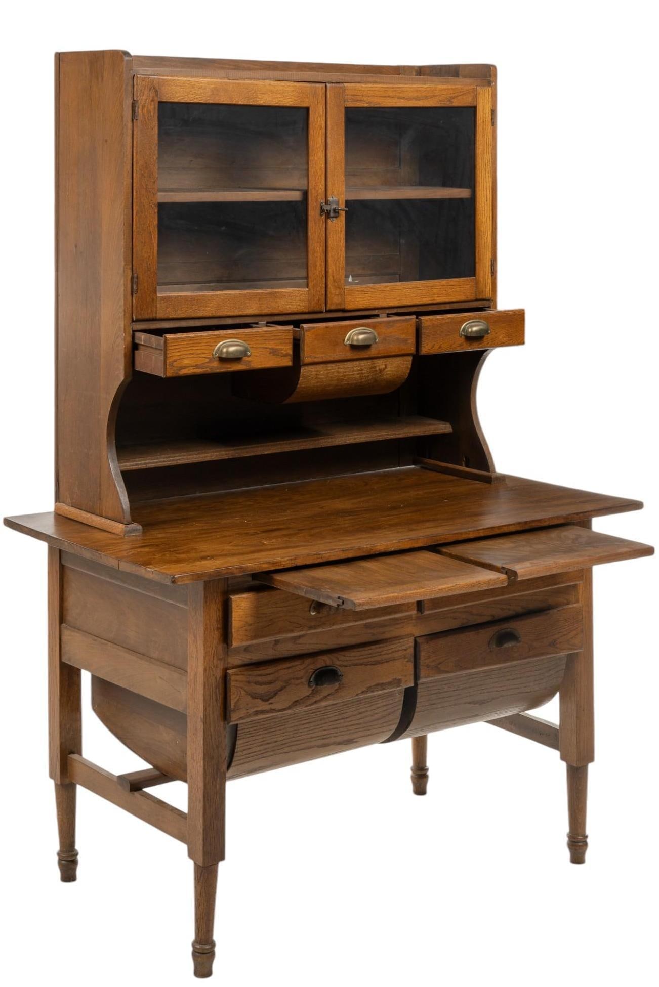 Rustic Flour Mill Kitchen Hutch (1 of 7)