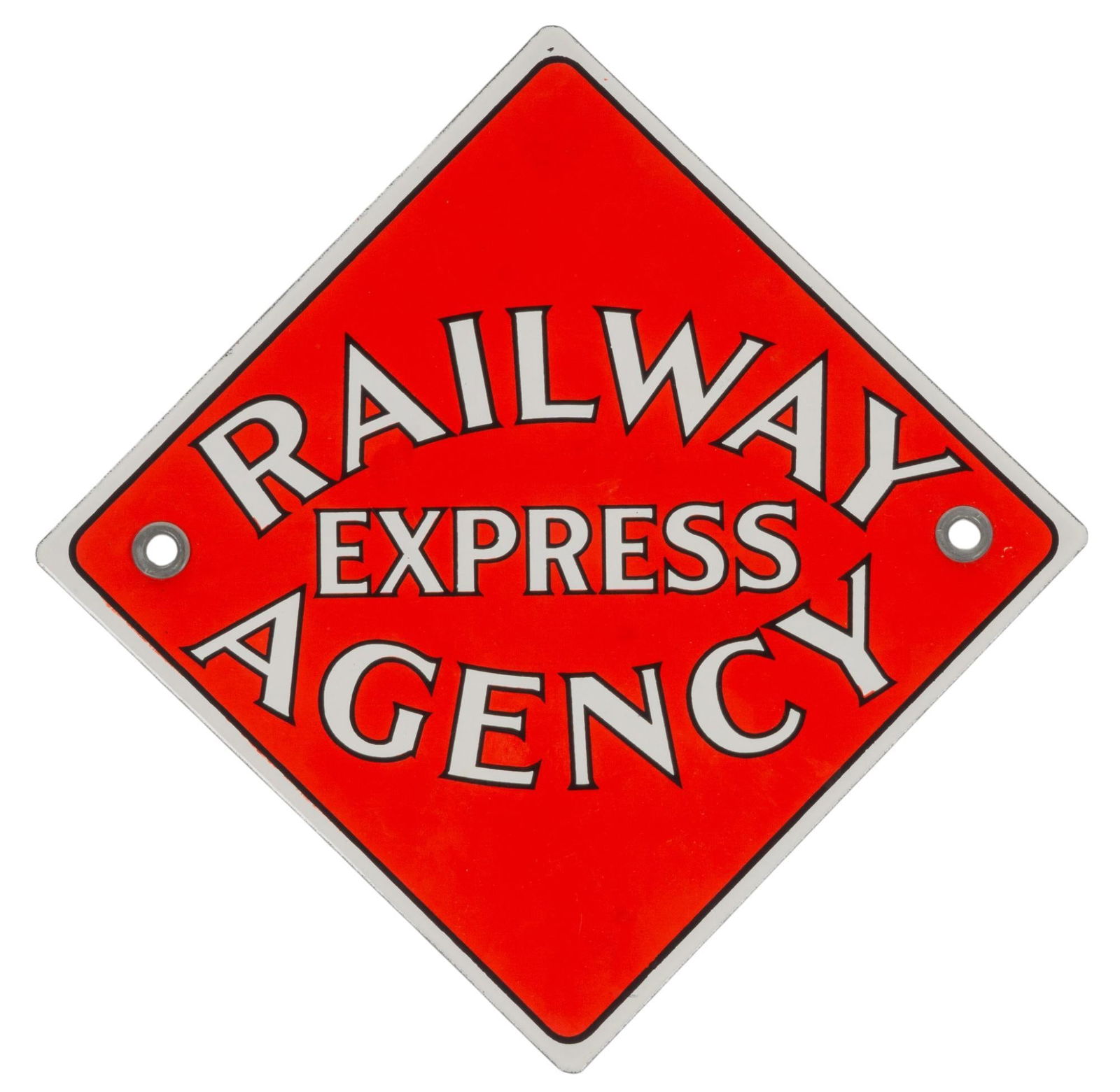 Railway Express Agency Porcelain Sign (1 of 6)