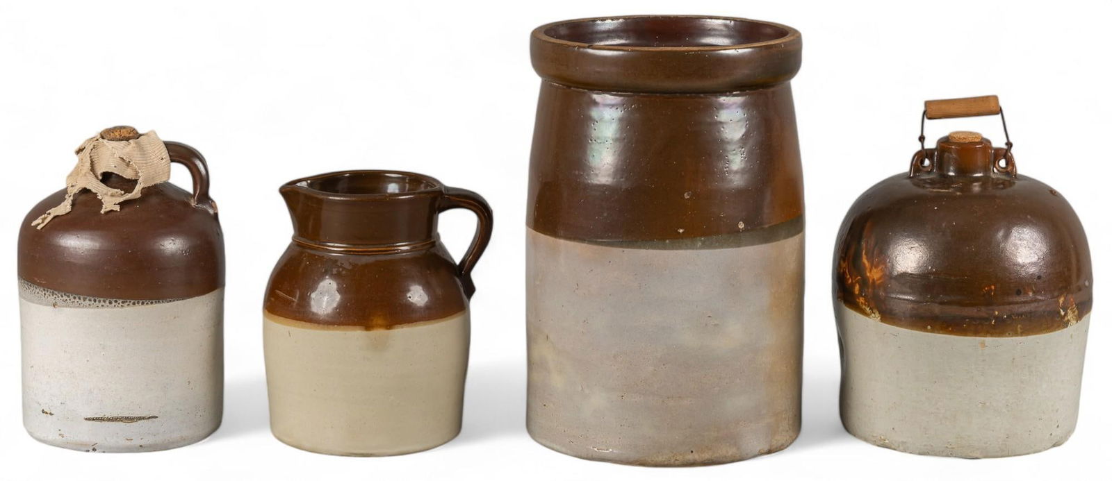 (4) Attributed to McDade Pottery, Early Texas Stoneware, C. 19th Century (1 of 6)
