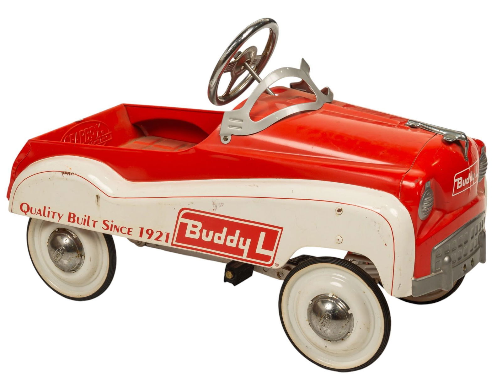 Gearbox Pedal Car Co. Buddy L Advertising Red and White Pedal Car (1 of 12)