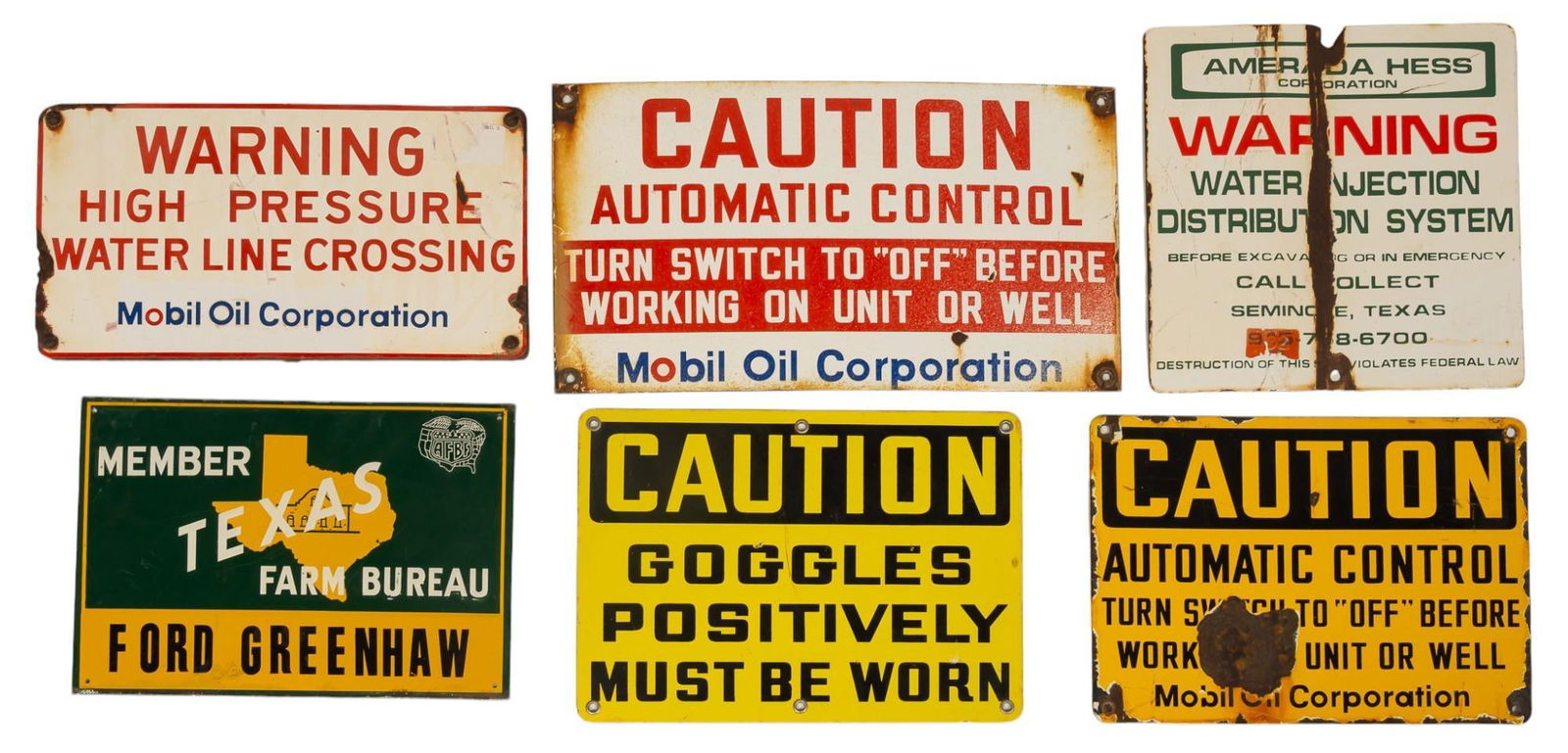 Set of (6) Vintage Signs (1 of 8)