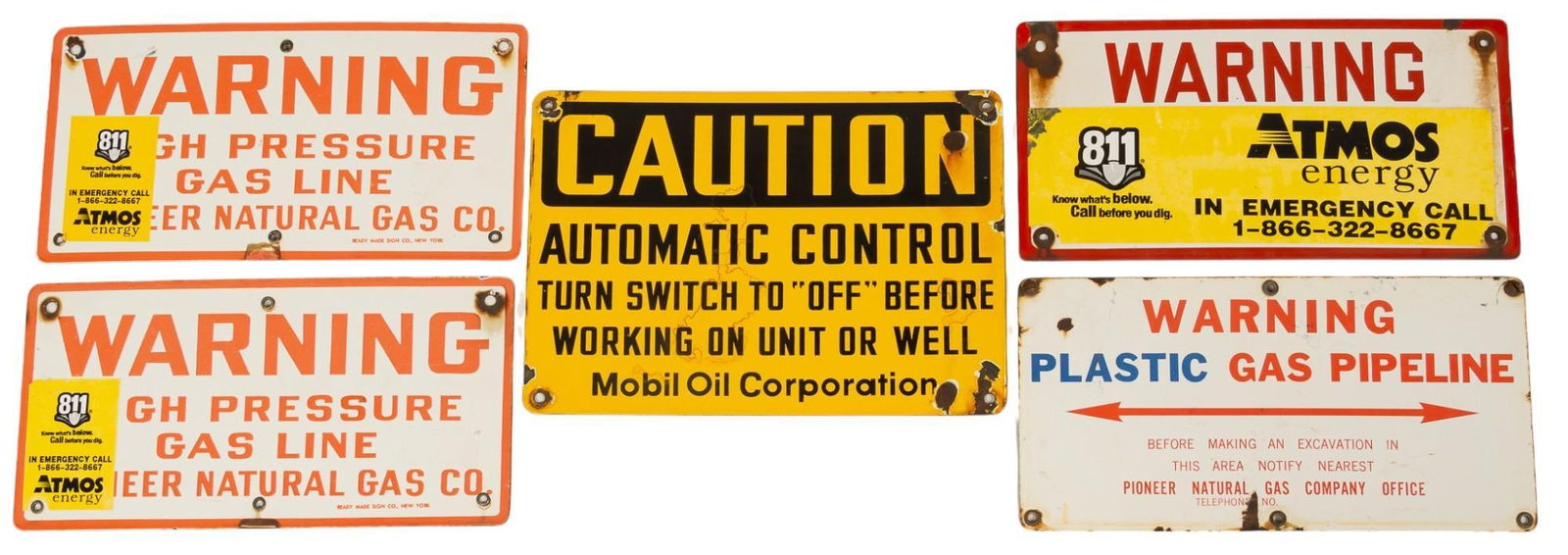 Set of (5) Caution Signs (1 of 7)