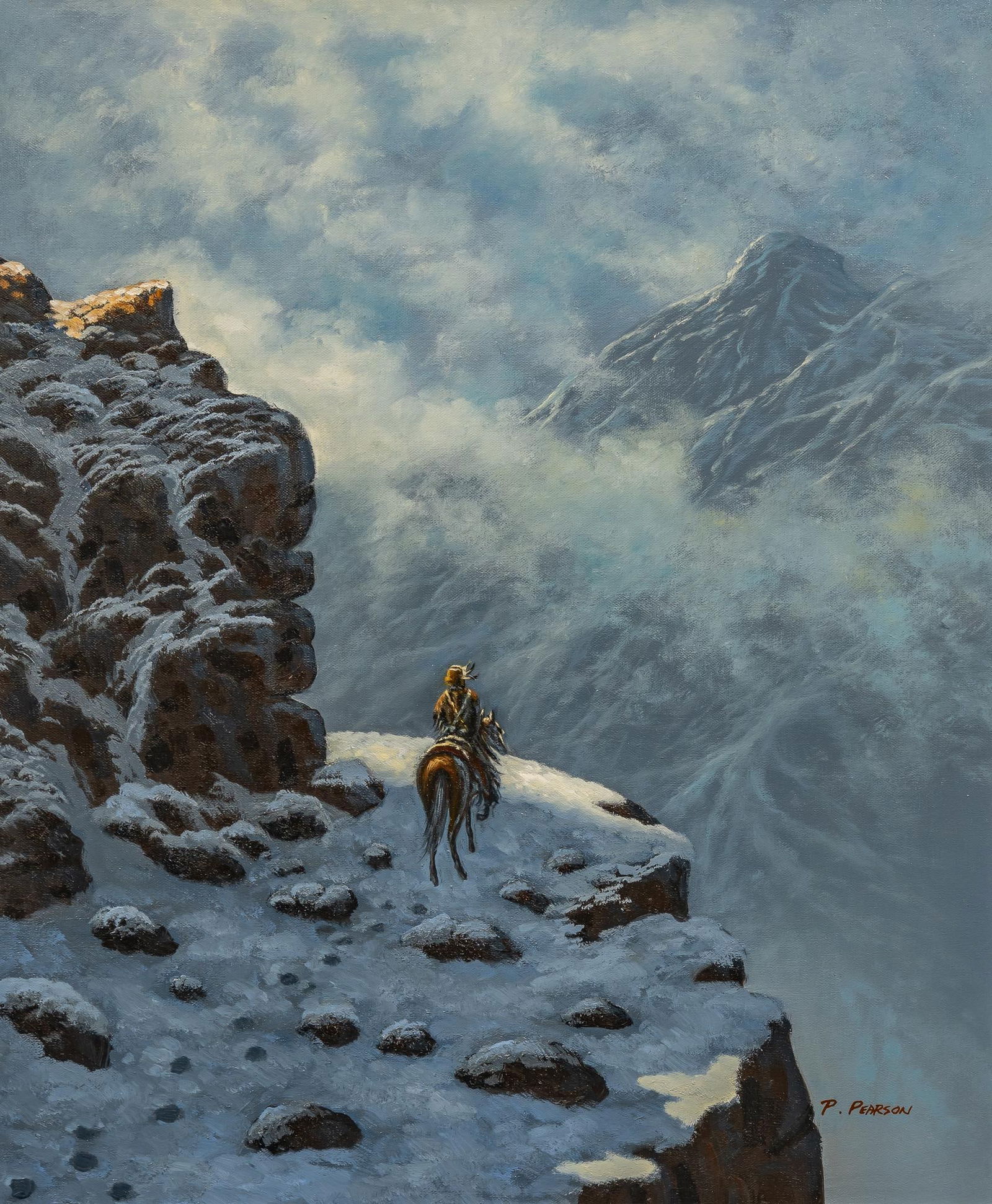 P. Pearson, Native American Rider (1 of 6)